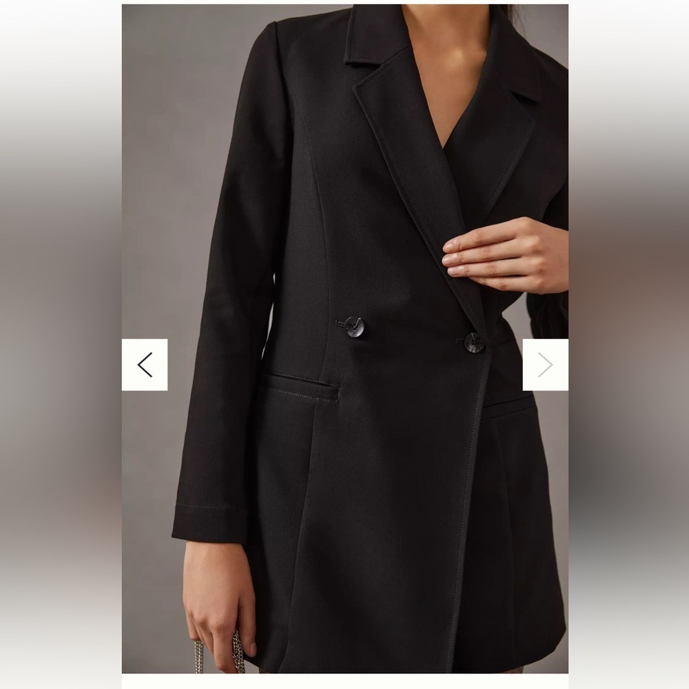 By Anthropologie women’s suit blazer romper - Picture 2 of 12